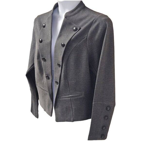 TORRID PLUS SIZE GRAY Twill Fabric Mixed Anorak Jacket/Blazer Size 2X - Picture 3 of 13